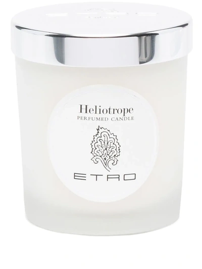 Shop Etro Profumi Heliotrope Scented Candle In Neutrals