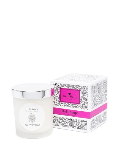 Shop Etro Profumi Heliotrope Scented Candle In Neutrals