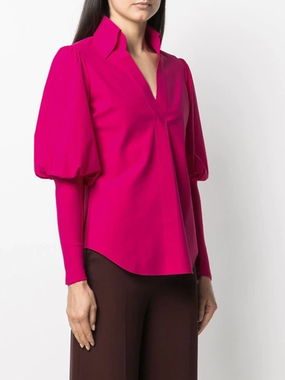 Shop Le Petite Robe Di Chiara Boni Puff-sleeve Blouse In Pink