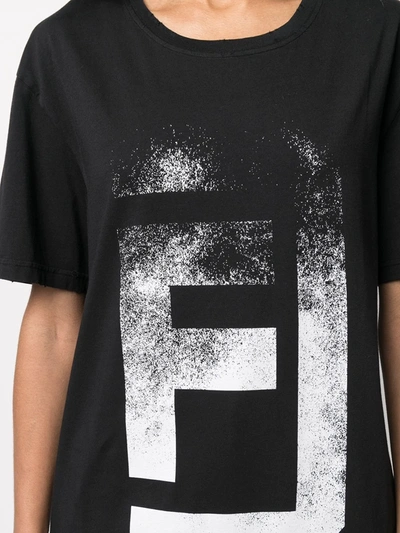 Shop Faith Connexion Logo Print T-shirt In Black