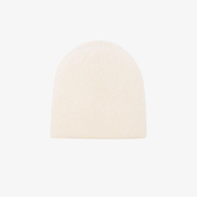 Shop Lauren Manoogian White Double Crown Alpaca Merino Beanie Hat