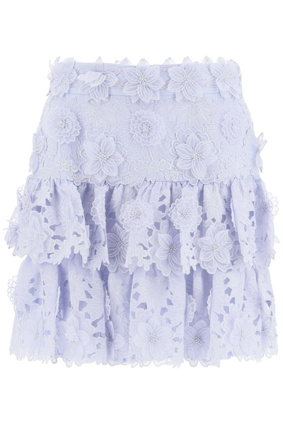 Shop Zimmermann The Lovestruck Mini Skirt In Periwinkle