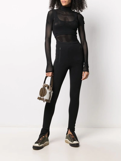 Shop Fendi Turtleneck Bodysuit In Black