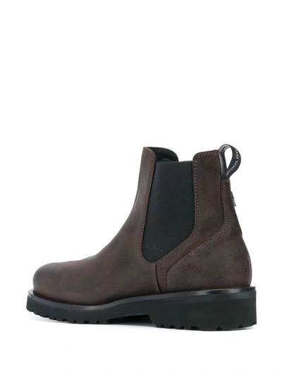 Shop Woolrich Chamois Leather Boots In Brown