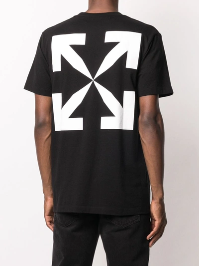 Shop Off-white Cotton Pascal Print T-shirt In Black