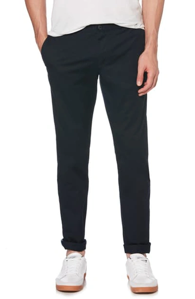 Shop Original Penguin Premium Stretch Cotton Chino Pants In Dark Sapphire