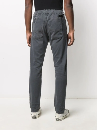 Diesel Tapered Drawstring Jeans In Grey