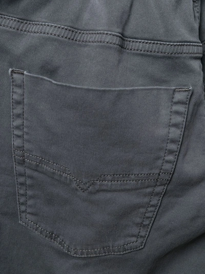 Diesel Tapered Drawstring Jeans In Grey
