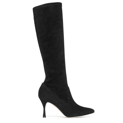 Shop Manolo Blahnik Pamfilo 90 Suede Boots