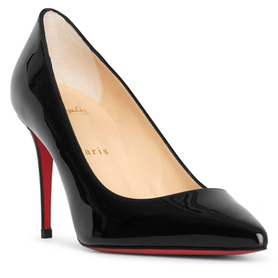 Shop Christian Louboutin Kate 85 Black Patent Pumps