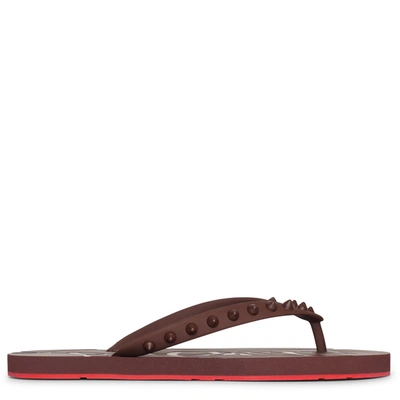 Christian Louboutin 10mm Loubi Flip Rubber Thong Sandals