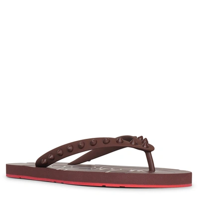 Christian Louboutin 10mm Loubi Flip Rubber Thong Sandals