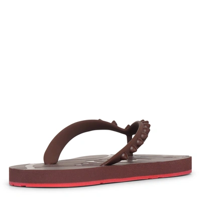 Christian Louboutin 10mm Loubi Flip Rubber Thong Sandals