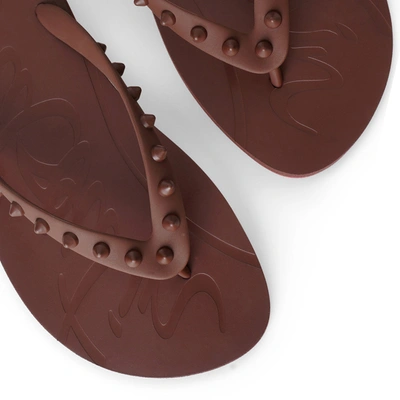 Christian Louboutin 10mm Loubi Flip Rubber Thong Sandals