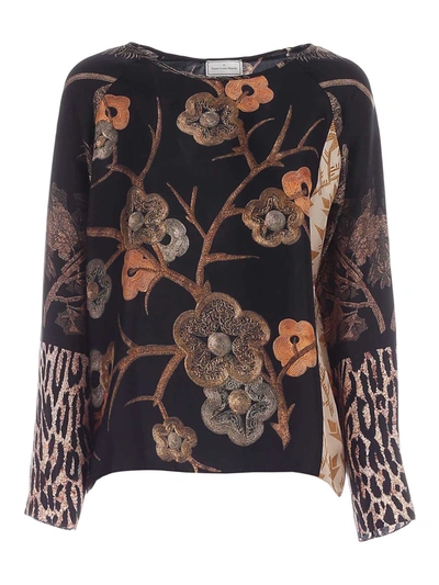 Shop Pierre-louis Mascia Floral And Animal Print Shirt In Black