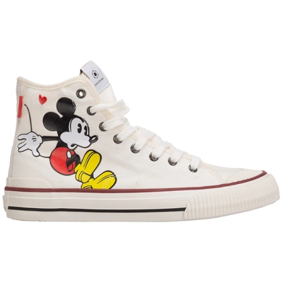 Shop Moa Master Of Arts Women's Shoes High Top Trainers Sneakers  Disney Mickey Mouse In White