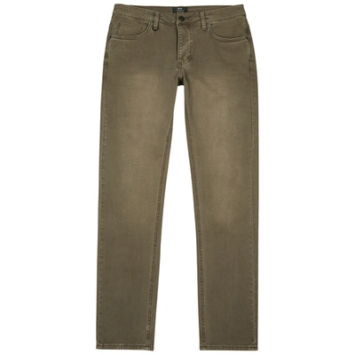 Shop Neuw Lou Army Green Slim-leg Jeans In Khaki