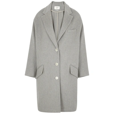 Shop Isabel Marant Étoile Limi Grey Wool-blend Coat