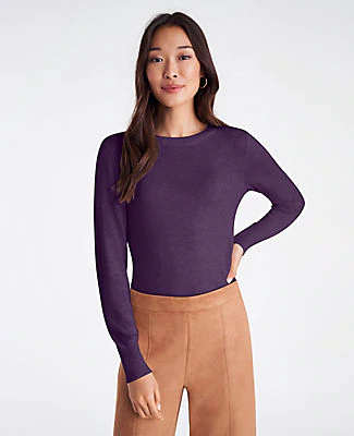ann taylor crew neck sweater