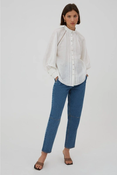 Shop C/meo Collective Border Shirt Ivory