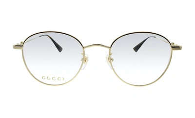 Shop Gucci Gg 0607ok 001 Round Eyeglasses In Demo