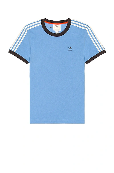 Shop Adidas Originals Graphic Tee In Blue