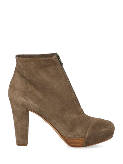 Pre-owned Del Carlo Ankle Boots In Beige