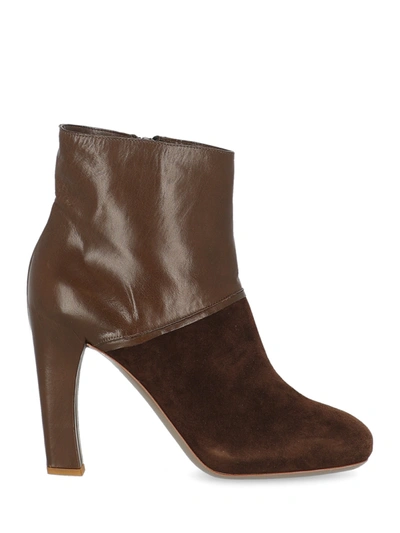 Pre-owned Del Carlo Ankle Boots In Brown