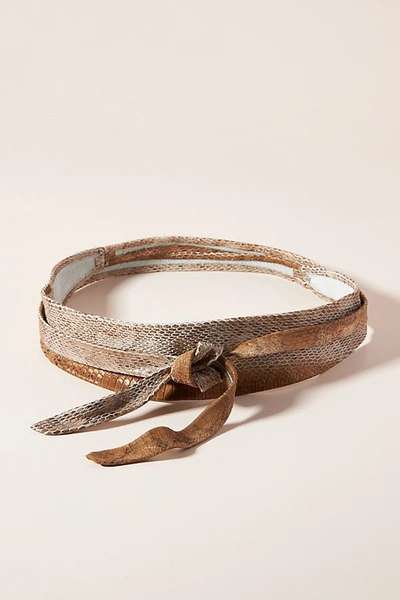 Shop Ada Classic Wrap Belt In Brown