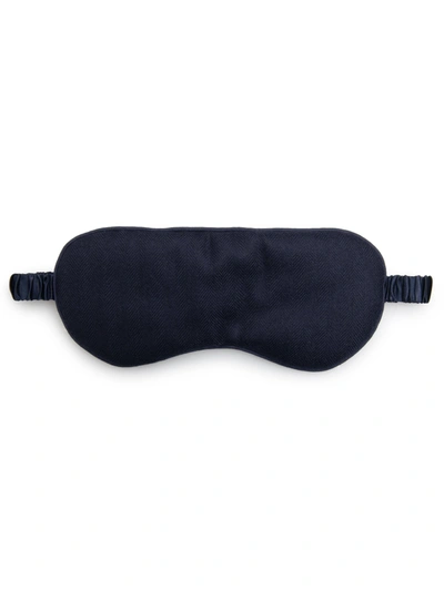 Shop Derek Rose Eye Mask Duke Cashmere Navy