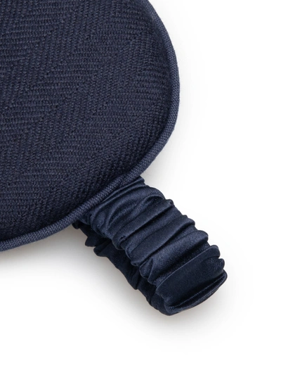 Shop Derek Rose Eye Mask Duke Cashmere Navy