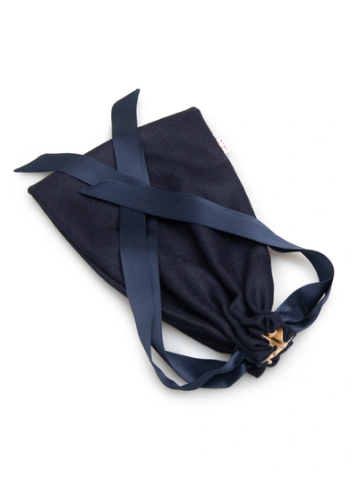 Shop Derek Rose Eye Mask Duke Cashmere Navy