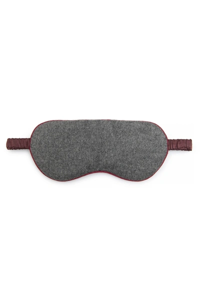 Shop Derek Rose Eye Mask Duke Cashmere Charcoal