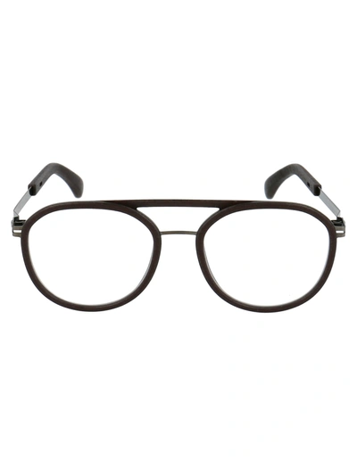 Shop Mykita Willlow Glasses In 366 Mh25 Ebonybrown/sgp