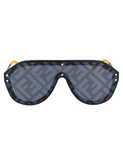 Shop Fendi Ff M0039/g/s Sunglasses In 71cmd Blck Yllw