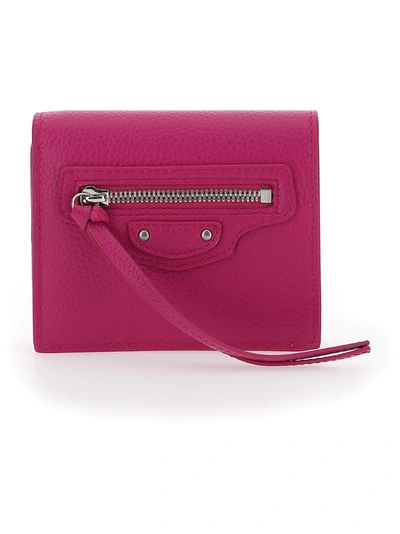 Shop Balenciaga Wallet In Fuchsia