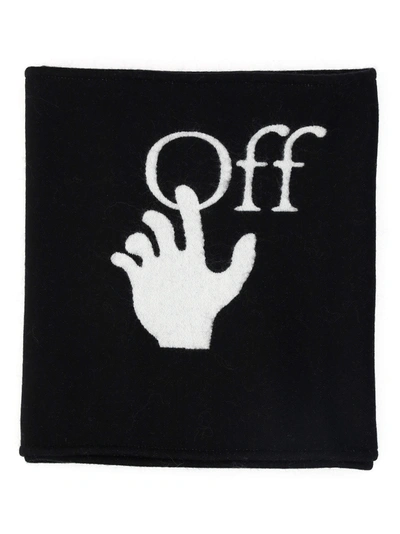 Shop Off-white Scarf In Black Whit
