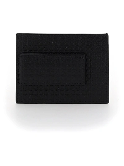 Shop Ferragamo Card Holder In Black