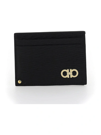 Shop Ferragamo Card Holder In Nero