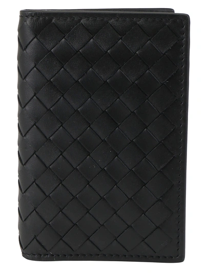 Shop Bottega Veneta Card Holder In Nero