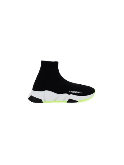 Shop Balenciaga Speed Sneakers In Blac/white/blac/fye