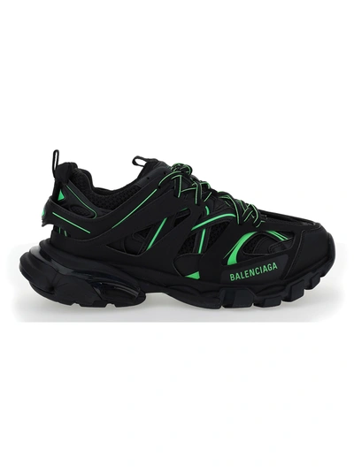 Shop Balenciaga Sneakers Track In Black Green