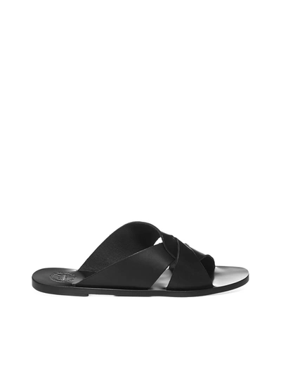 Shop Atp Atelier Sandals In Black