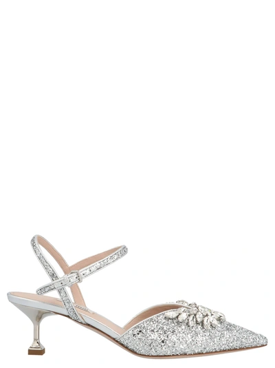 Shop Miu Miu Shoes In Silver