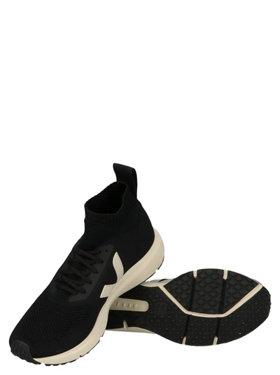 Shop Rick Owens V-knit Shoes In Black&white 