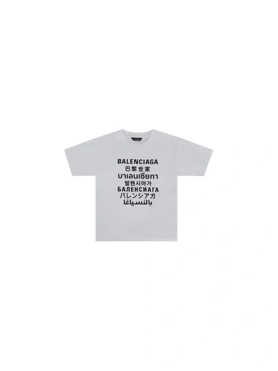 Shop Balenciaga T-shirt For Boy In White