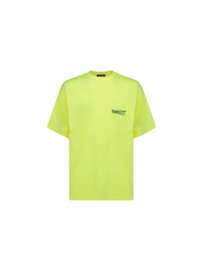 Shop Balenciaga T-shirt In Yellow Black