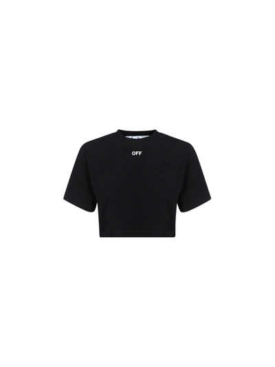 Shop Off-white T-shirt In Black White