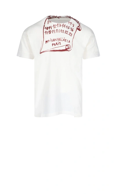 Shop Maison Margiela T-shirt In Red