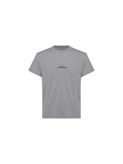 Shop Maison Margiela T-shirt In Grey Melange